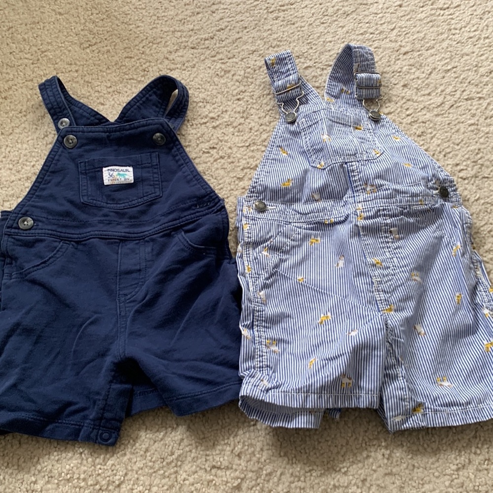Host Pick! 2 Baby Summer Overall Shots bundle - Picture 1 of 11